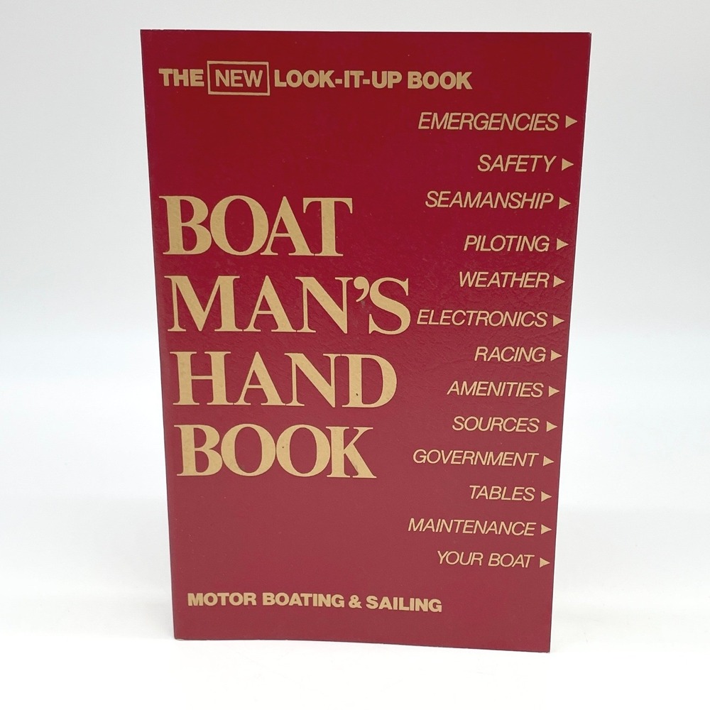 Boatmans Handbook Tom Bottomley 1975 Vintage Boating Sailing Reference Guide